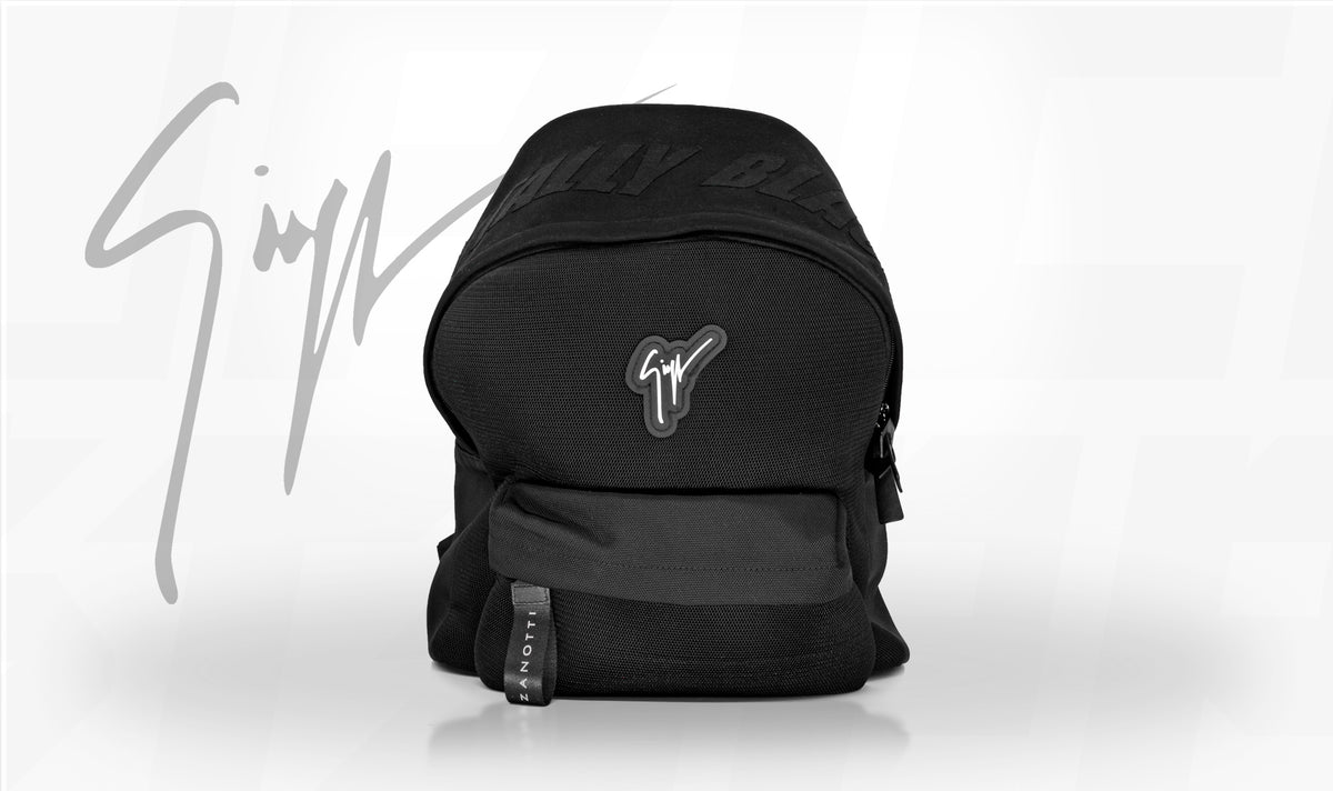 giuseppe zanotti mini backpack Metallic Gold Double Pocket 80mm Made in Italy Giuseppe Zanotti Bud logo-plaque backpack