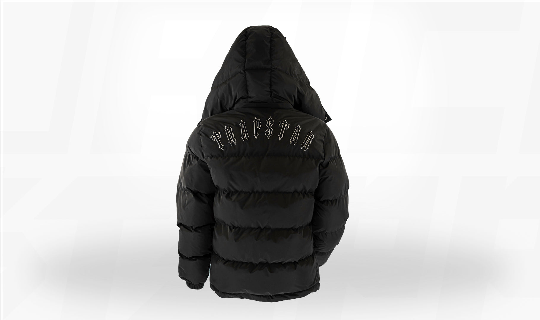 Trapstar Irongate Black Detatchable Hooded Puffer Jacket