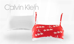 Calvin Klien CK One White Red Star Bralette