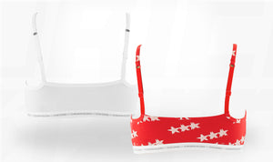Calvin Klien CK One White Red Star Bralette