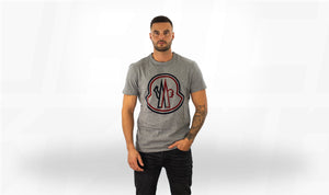 Moncler Macro Grey Logo Tee