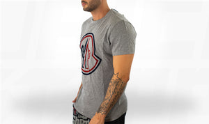 Moncler Macro Grey Logo Tee