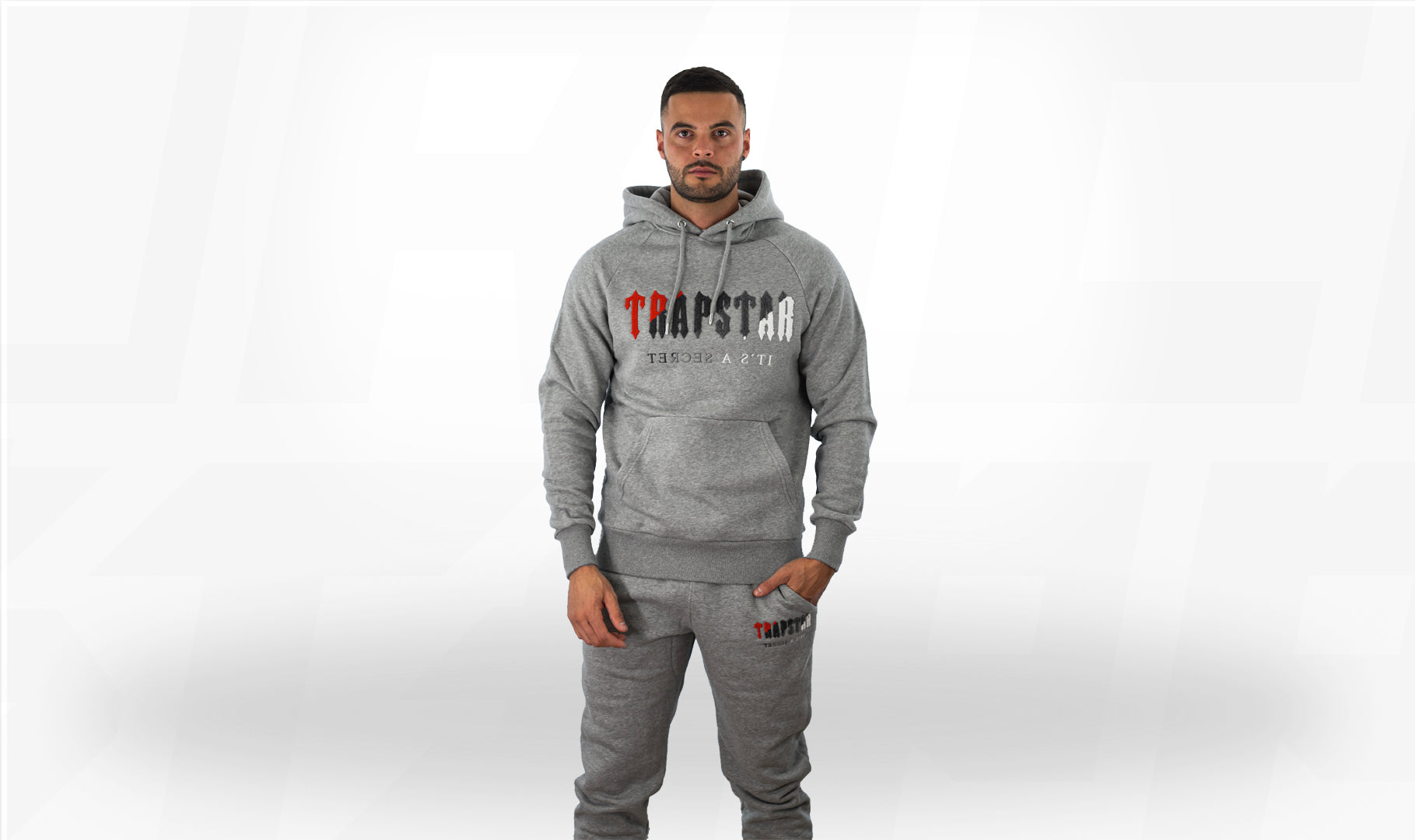 Trapstar Tracksuit Grey / Camo-