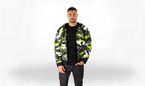 Valentino neon camoflauge print hoodie