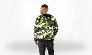 Valentino neon camoflauge print hoodie