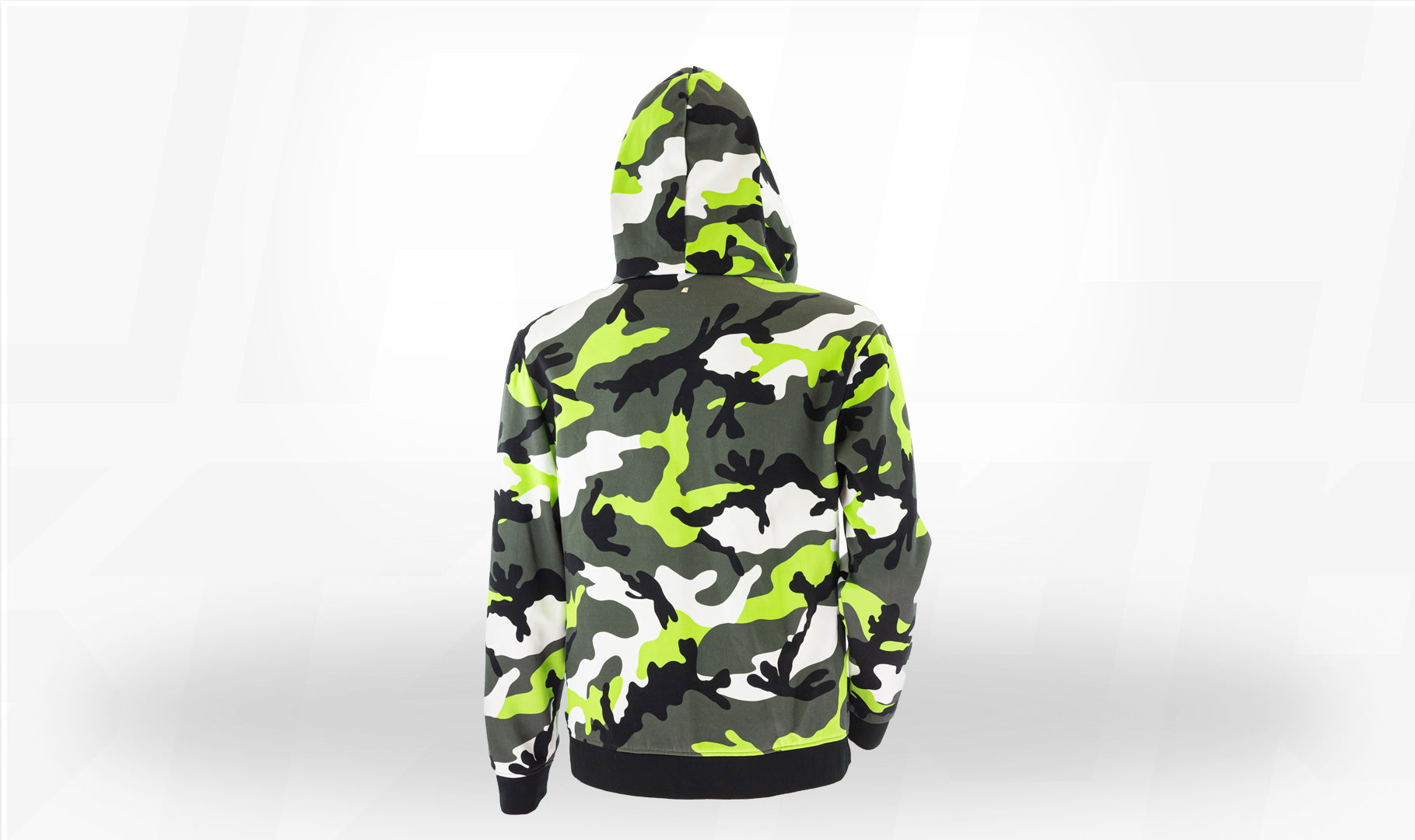 Valentino neon camoflauge print hoodie